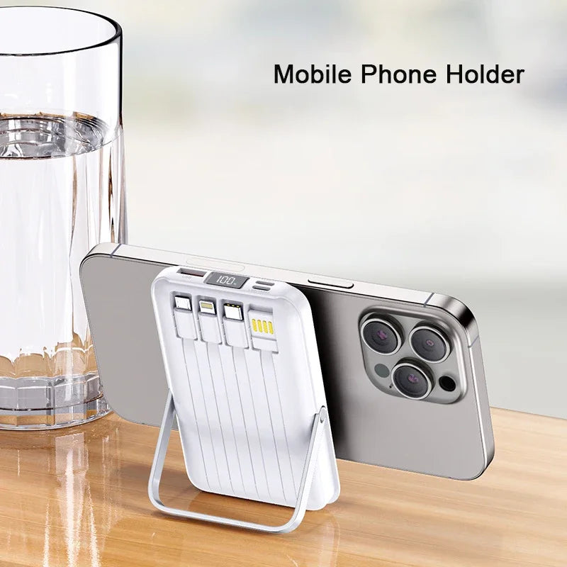 Wireless Magnetic Power Bank With 22.5W Fast Charging And Stand