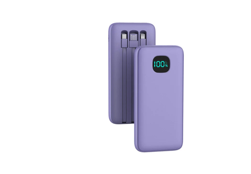 Chictree Power Bank With Built In Cables And Digital Display
