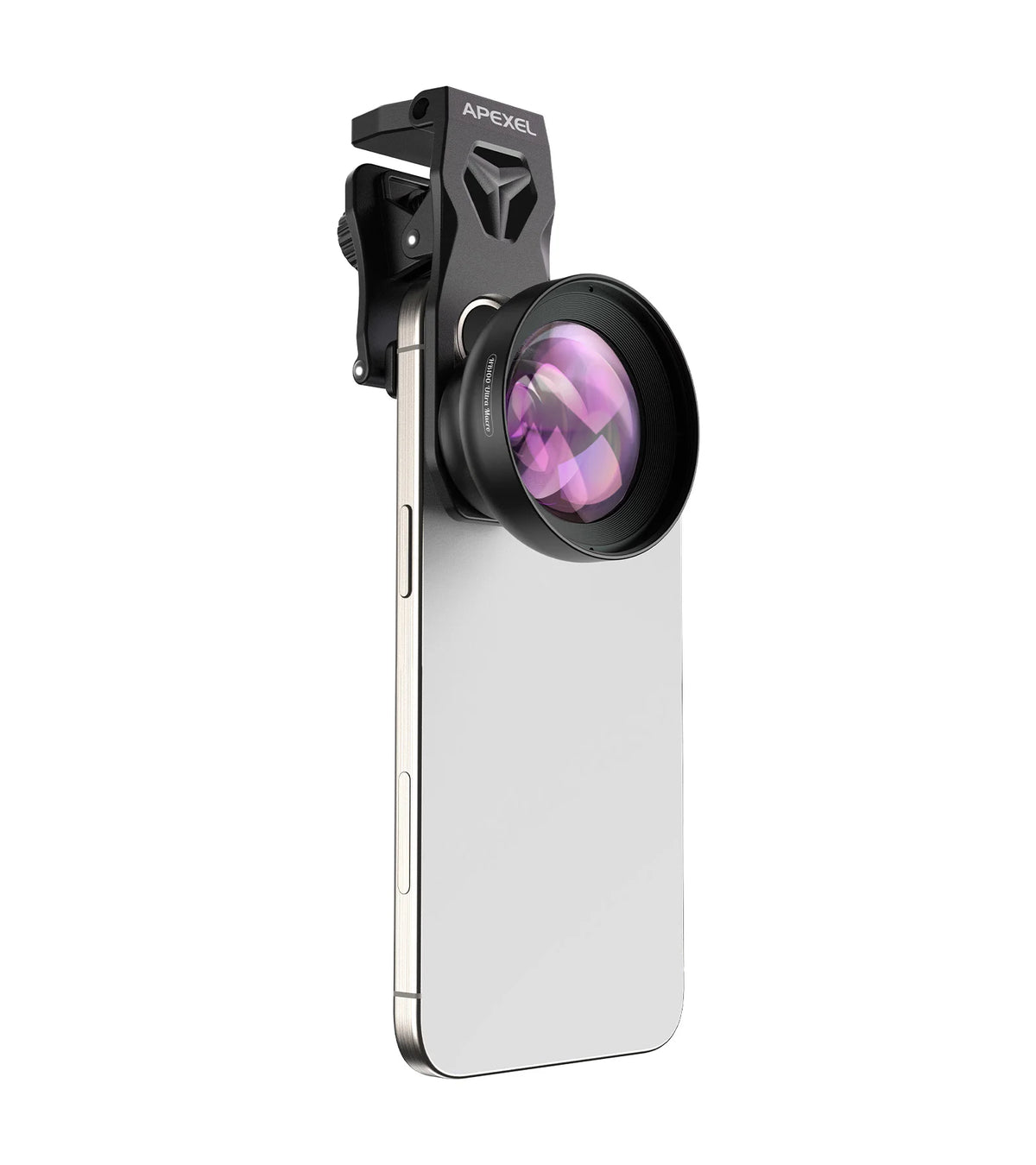 APEXEL Upgraded Professional HB100U Macro Len Macro Photography Lens for iPhone Samsung and All Smartphones, Aluminum Phone Camera Lens Kit with Universal Clip. Phone Lens Attachment