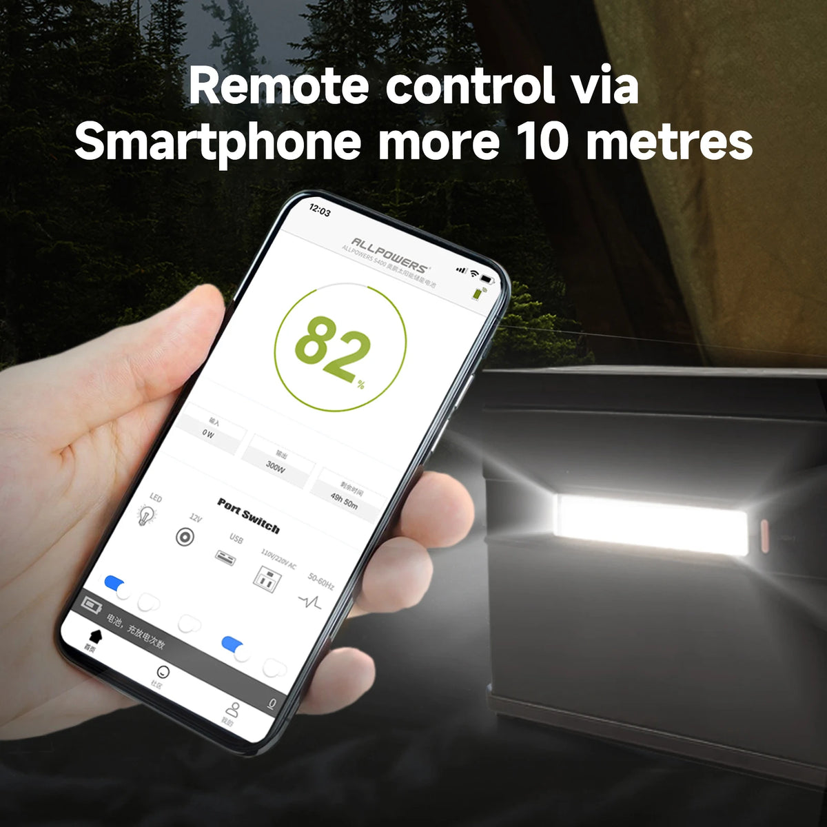ALLPOWERS Portable Power Station With Pure Sine Wave Backup Battery