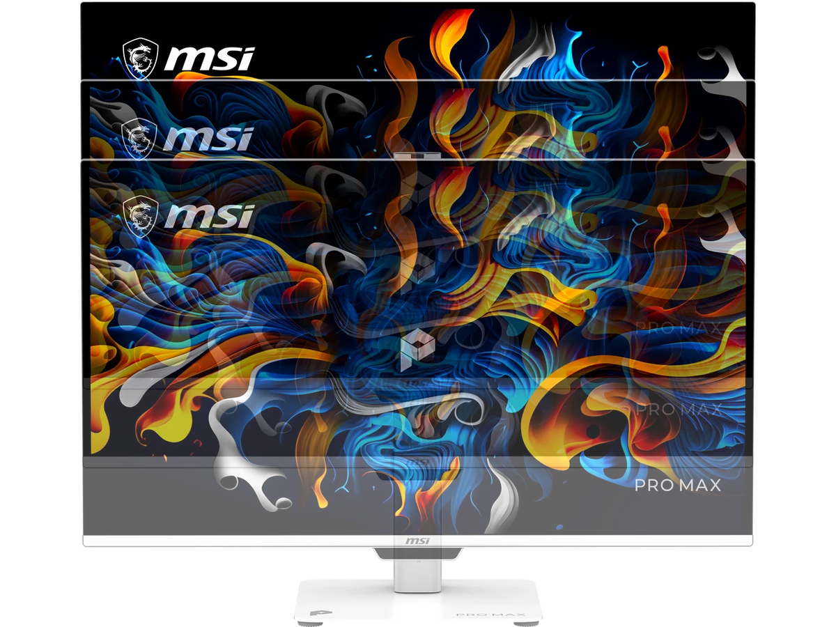 MSI PRO MAX 271UPXW12G 27" UHD 4K 120Hz Tandem OLED Monitor, FreeSync Premium Pro, 0.03ms, HDR400, USB-C, Speakers, White