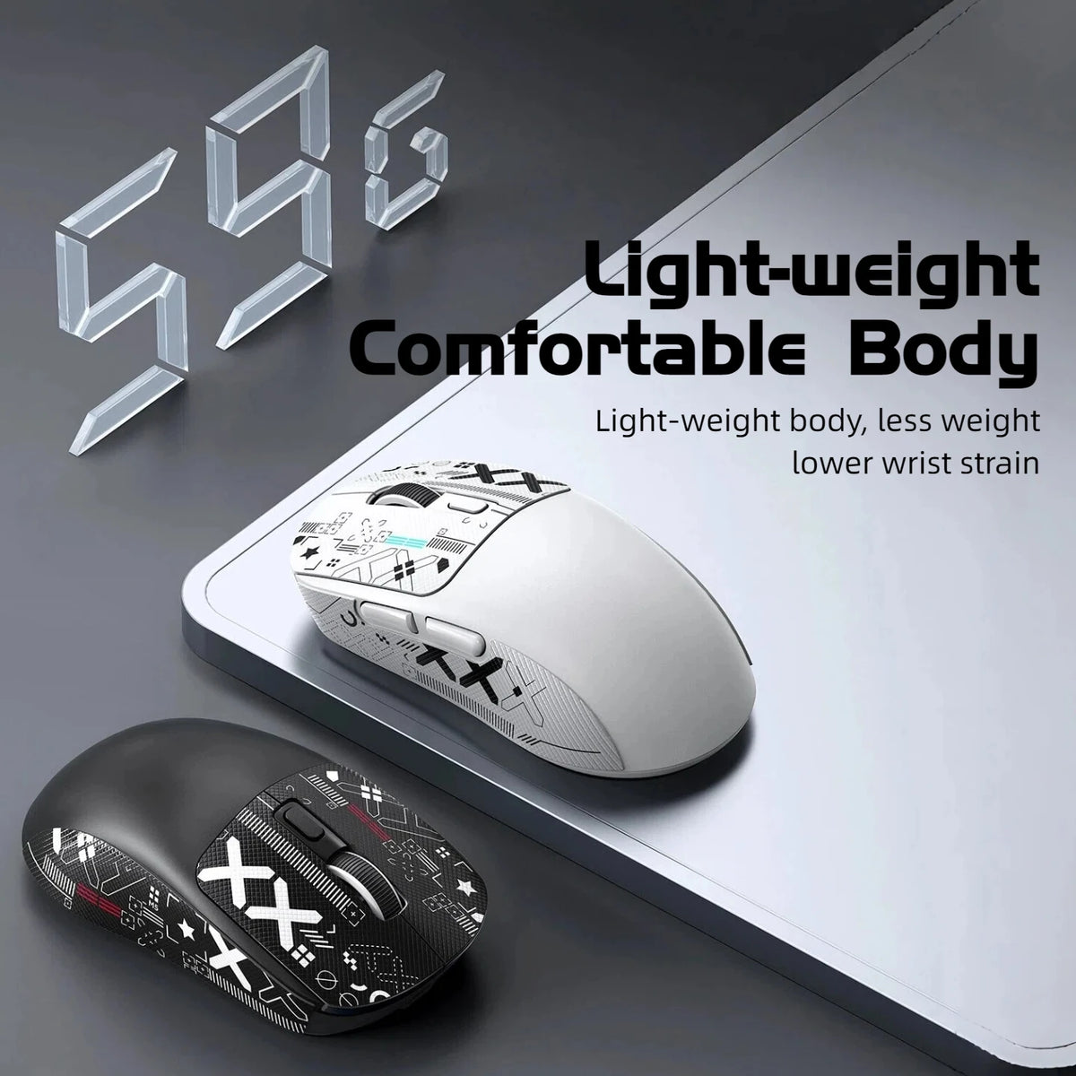 T-WOLF Tri-Mode Wireless Gaming Mouse 8000 DPI Rechargeable
