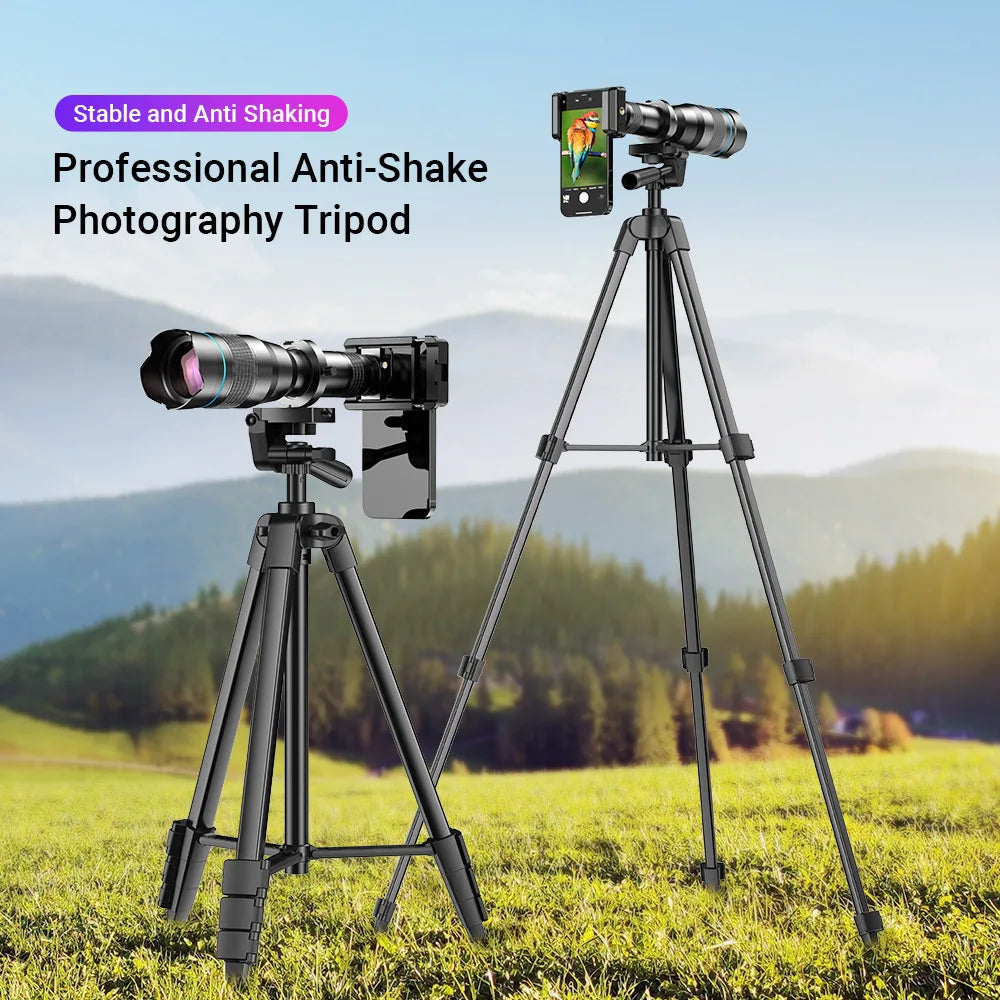 APEXEL 60X Mobile Phone Telescope Lens Astronomical Telephoto Zoom Lens With Extendable Tripod for iPhone 18/17/16 Samsung and All Smartphone
