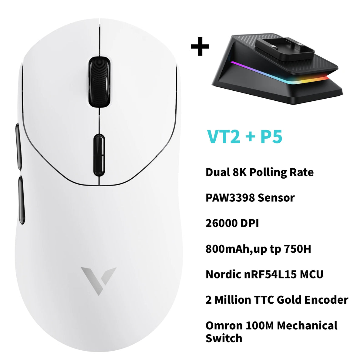 Rapoo Wireless Esports Gaming Mouse With True 8K Polling Rate