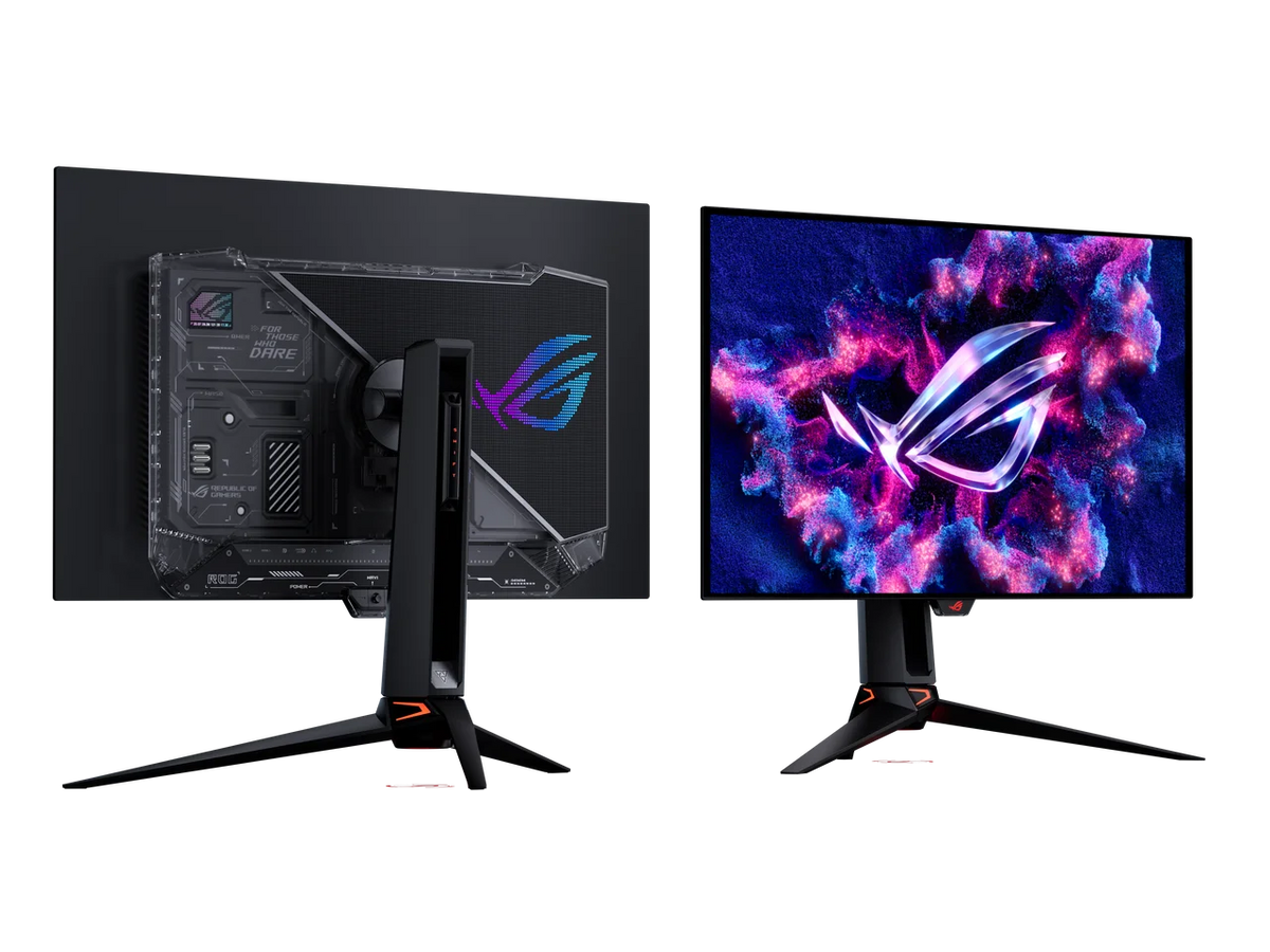 ASUS ROG 32" 4K 240Hz Tandem RGB OLED Gaming Monitor, Dual Mode 480Hz, TrueBlack Glossy, 0.03ms, G-Sync, DP2.1, PG32UCWM