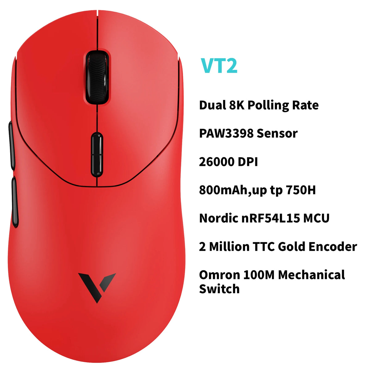 Rapoo Wireless Esports Gaming Mouse With True 8K Polling Rate
