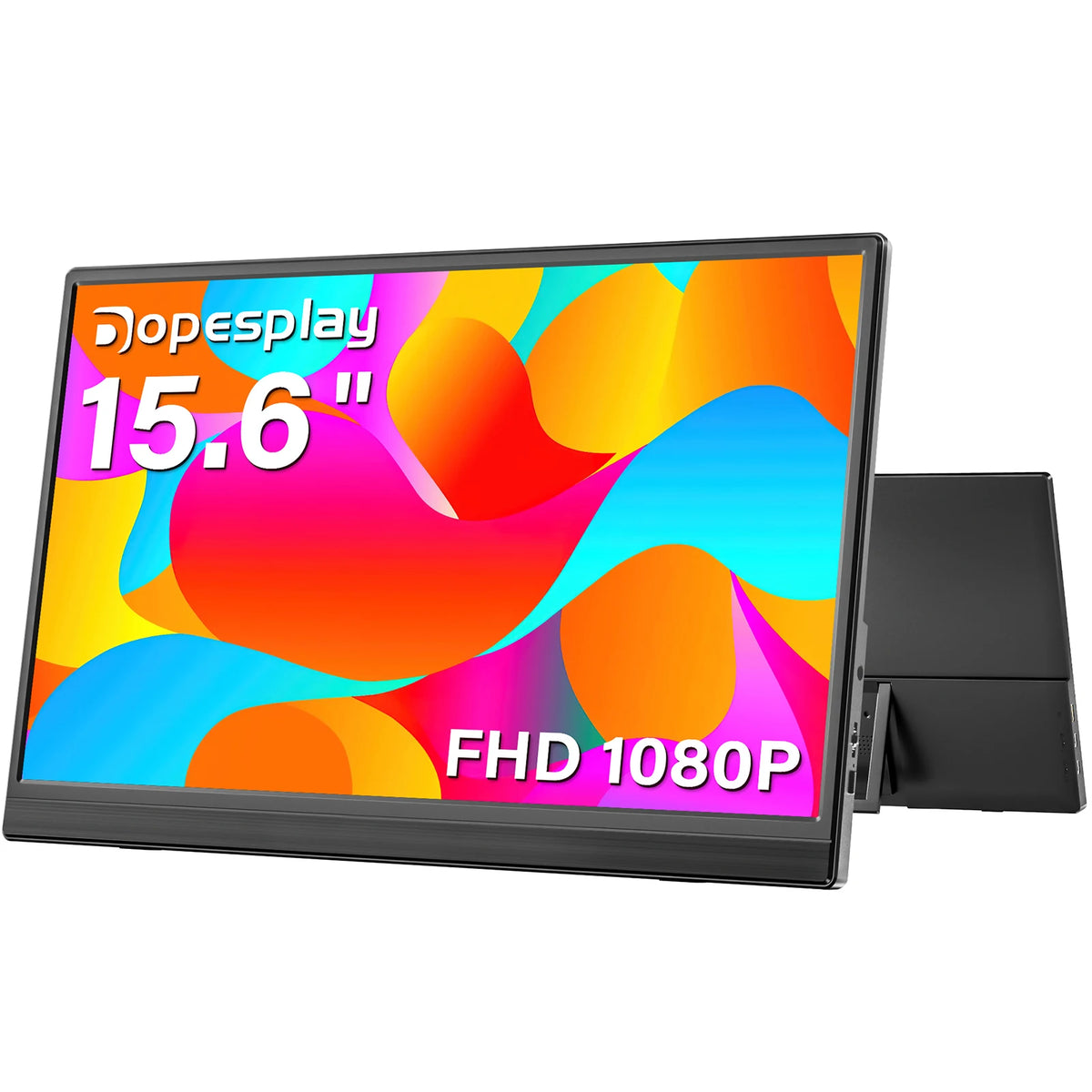 Dopesplay Portable Full HD IPS Monitor With Built In Speakers