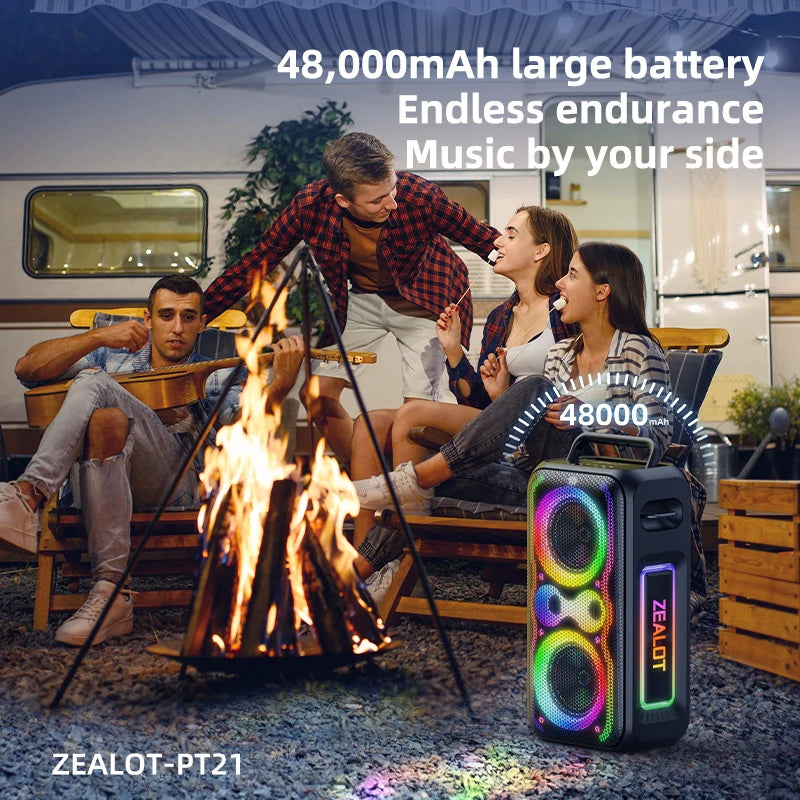 ZEALOT Portable Bluetooth Speaker With Bass Boost And IPX5 Waterproofing