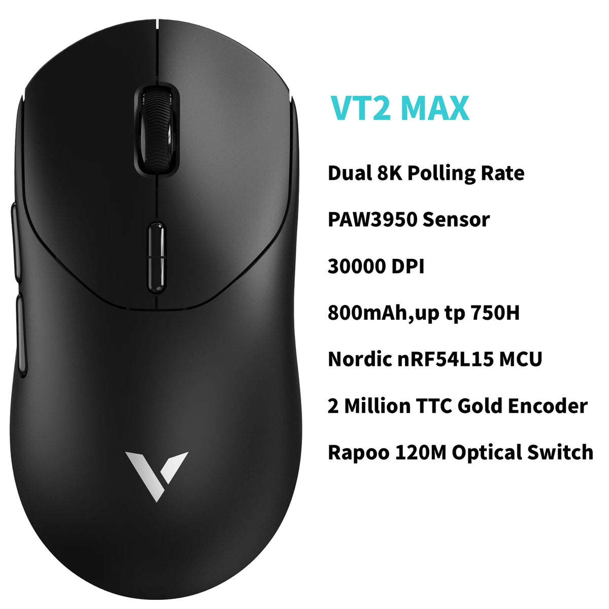 Rapoo Wireless Esports Gaming Mouse With True 8K Polling Rate
