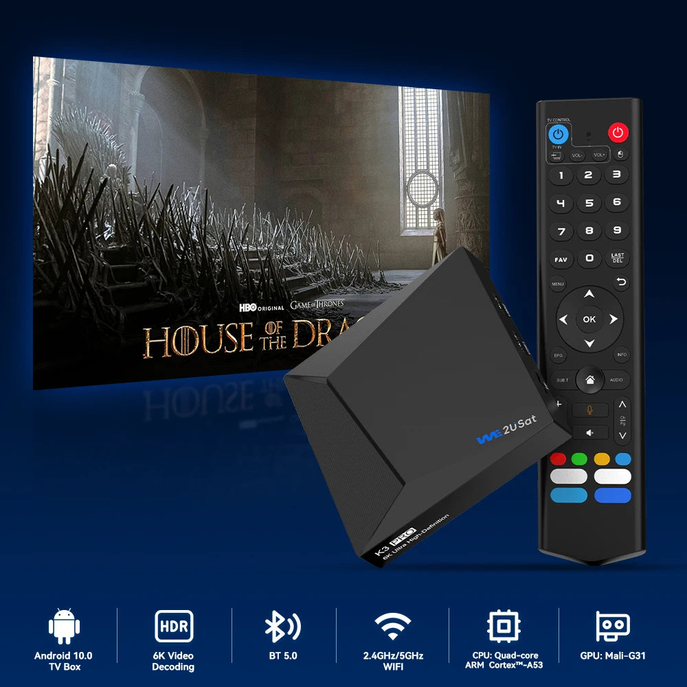 GTMEDIA Android TV Box 6K HDR WiFi 6 Streaming Player