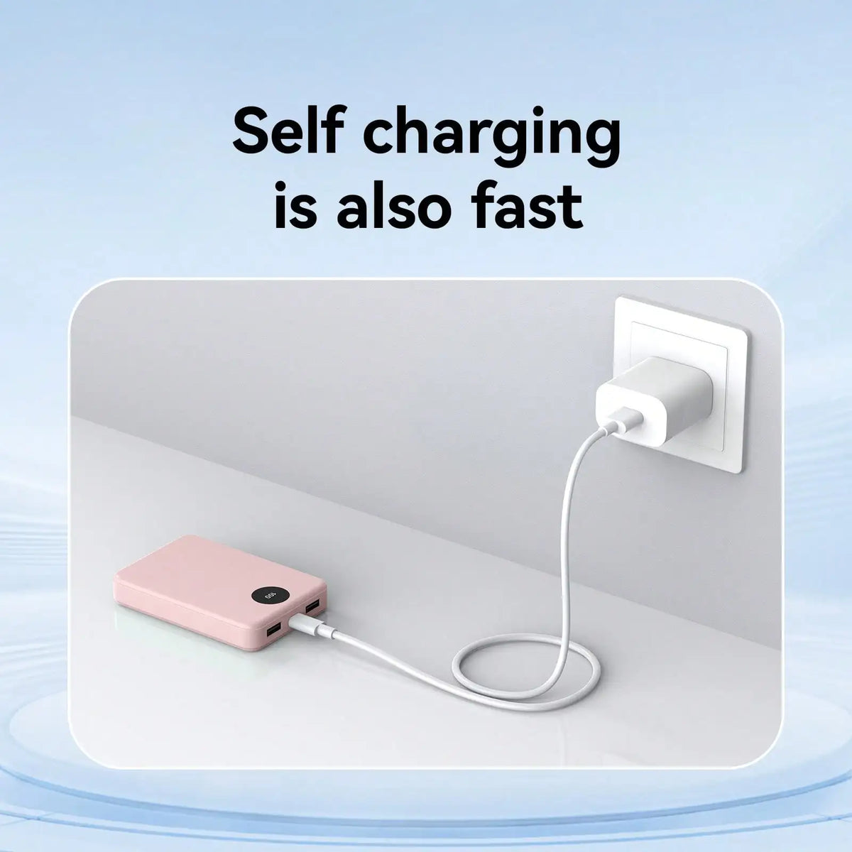 Portable Power Bank With Digital Display And Type C Charging