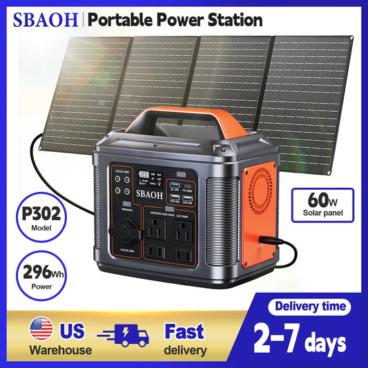 SBAOH Portable Power Station for Camping and Emergency Backup