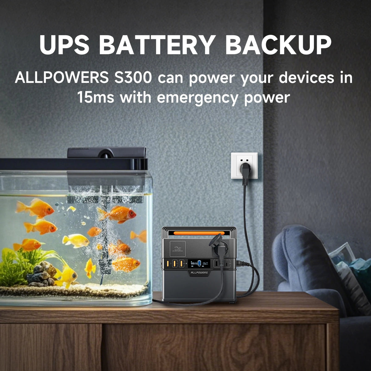 ALLPOWERS Portable Power Station With Pure Sine Wave Backup Battery