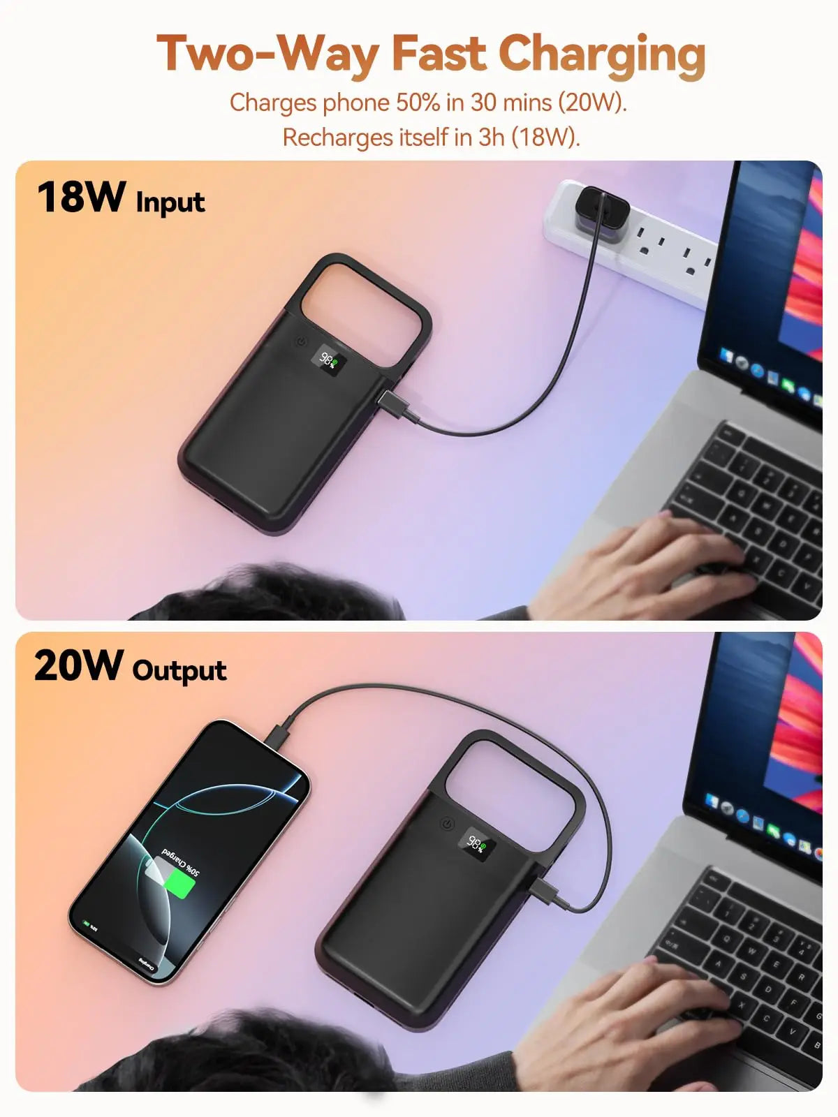 NEWDERY Fast Charging Battery Case For iPhone 17 Pro Max