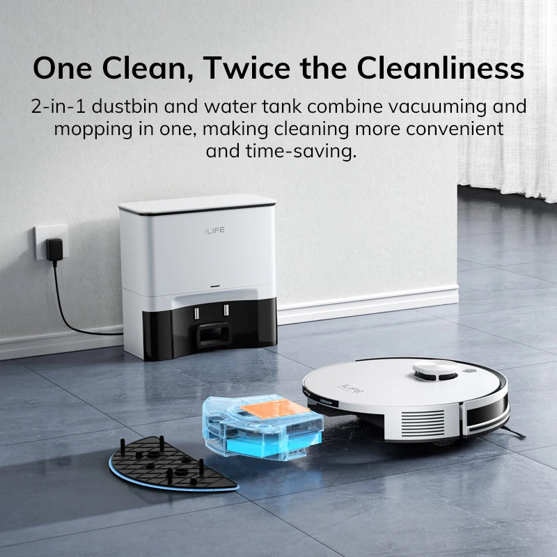 ILIFE A30 Pro Self Emptying Robot Vacuum and Mop Combo