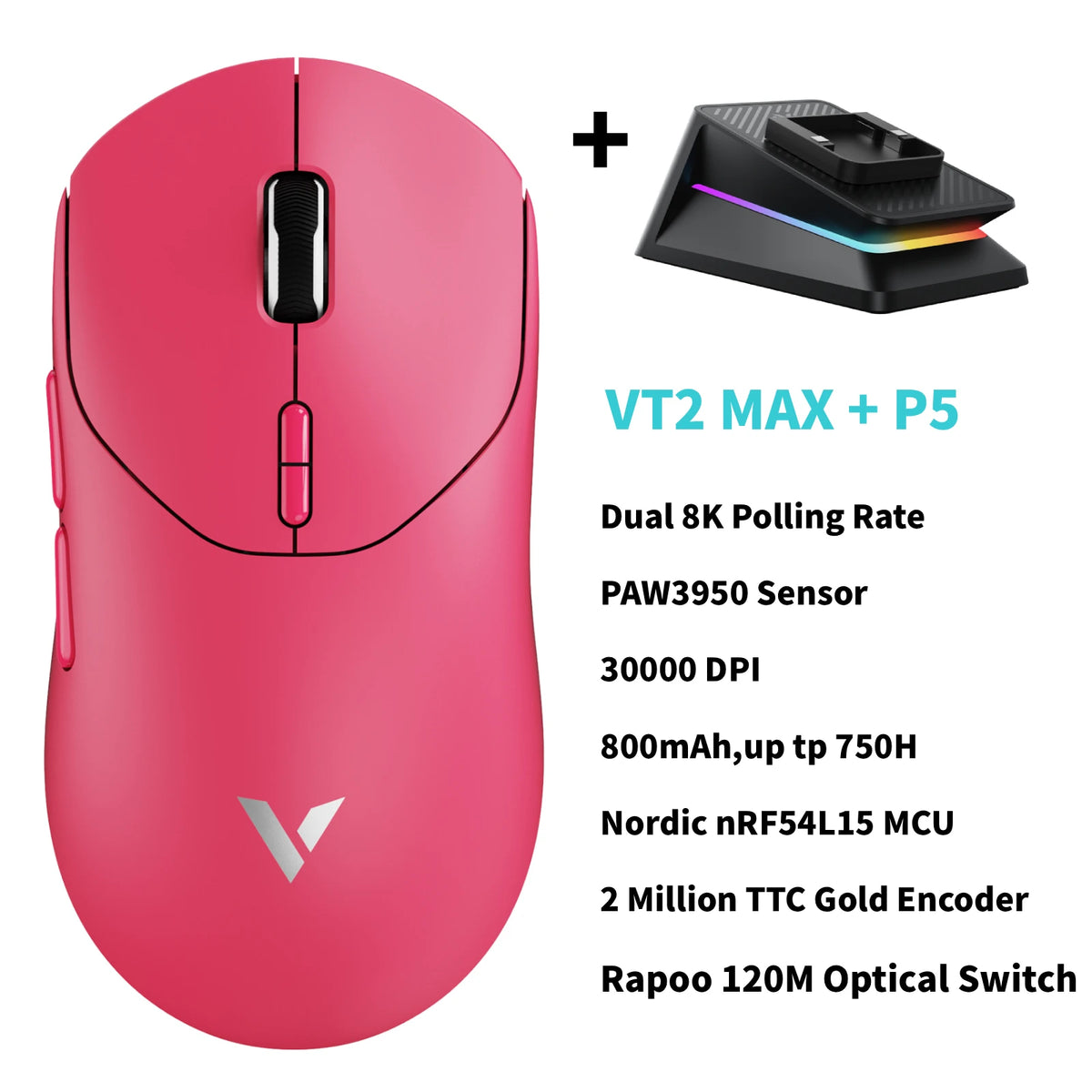 Rapoo Wireless Esports Gaming Mouse With True 8K Polling Rate