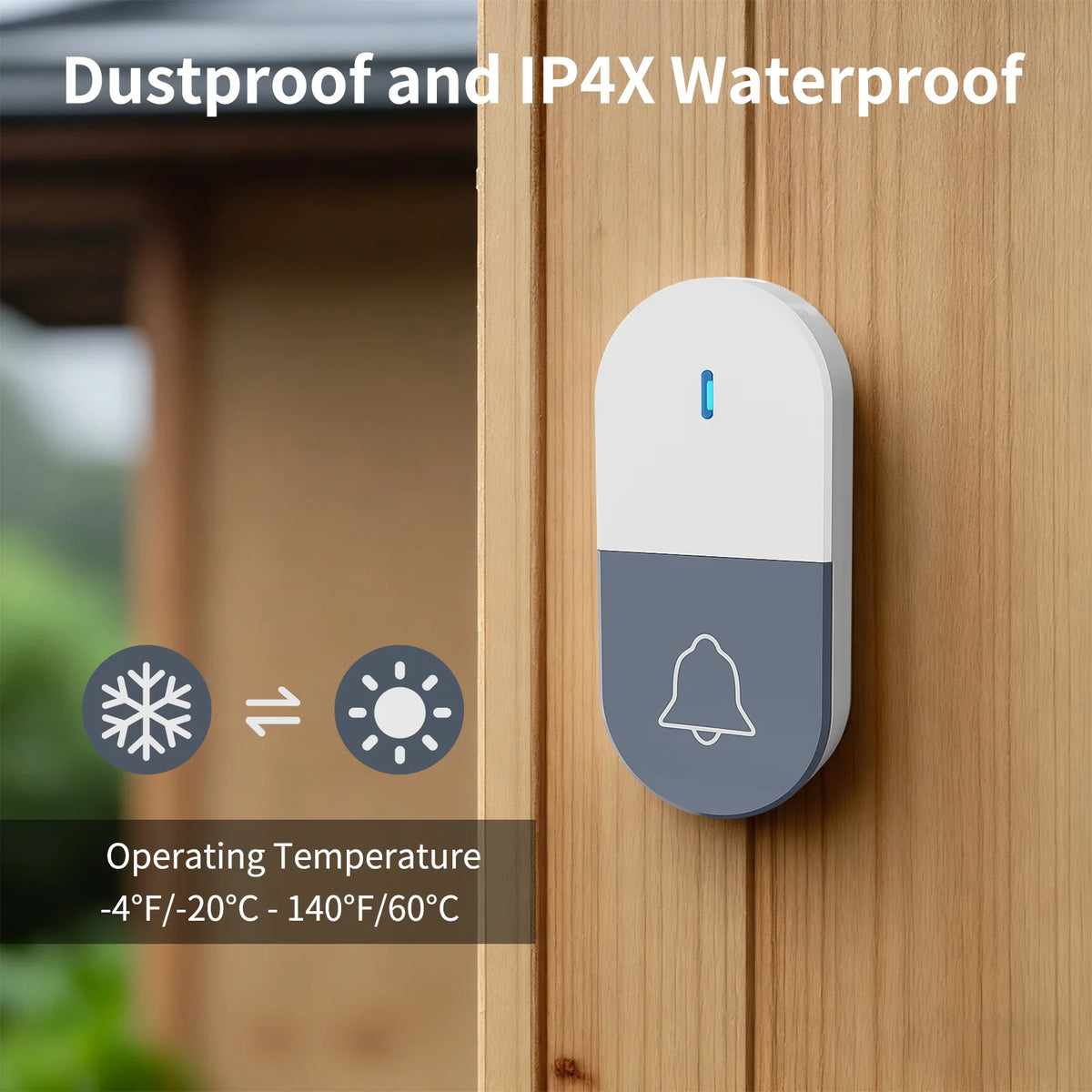 PGST Wireless Doorbell With Musical Chimes And Remote Controls