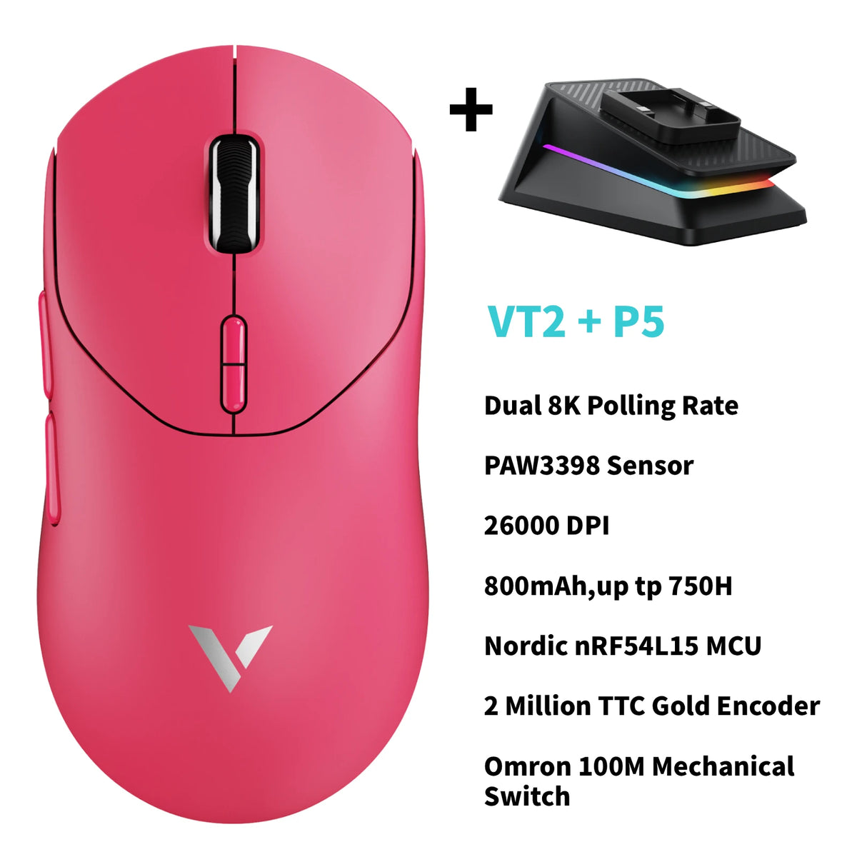 Rapoo Wireless Esports Gaming Mouse With True 8K Polling Rate