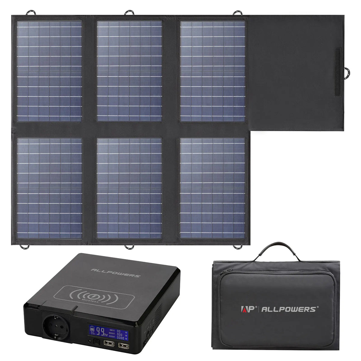 ALLPOWERS Portable Solar Power Station for Camping and Electronics