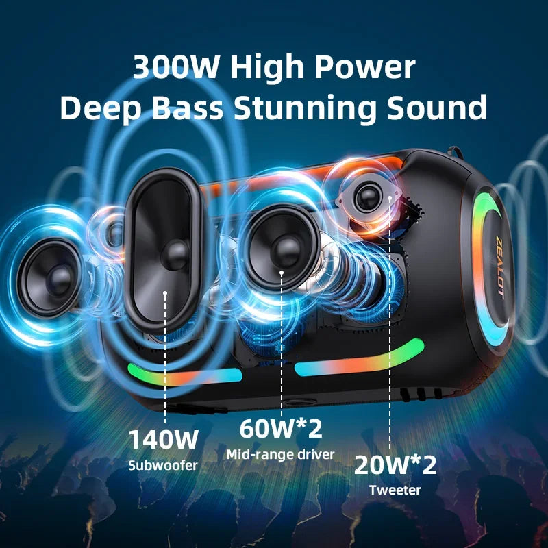 ZEALOT ZE41 Portable Bluetooth Speaker With TWS Subwoofer