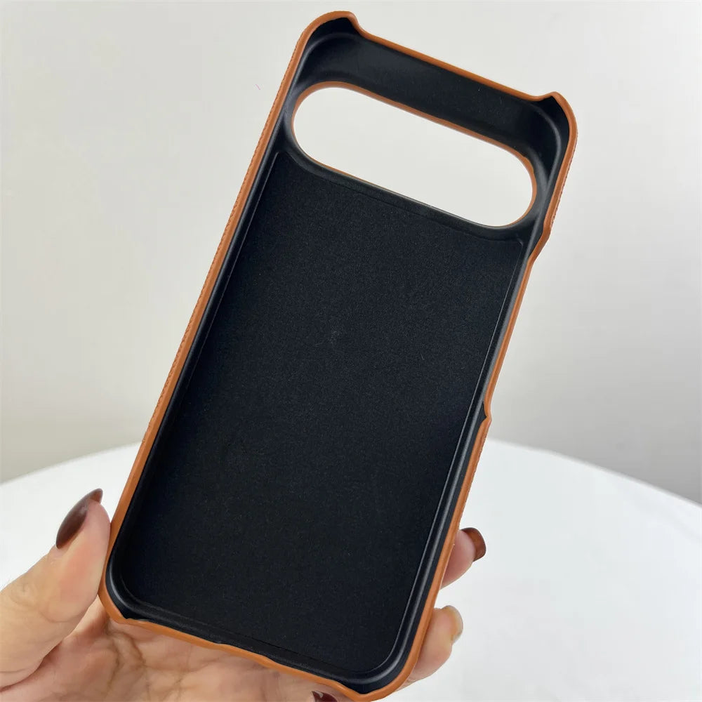 Luxury Matte Cotton Linen Leather Case for Google Pixel 10/9 Pro XL/8 Pro/8A Shockproof Cover
