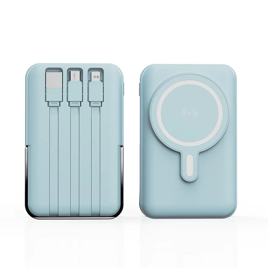 Wireless Magnetic Power Bank With 22.5W Fast Charging And Stand