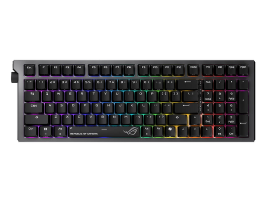 ASUS ROG Strix Morph 96 Wireless Gaming Keyboard, Mechanical Switches, 2.4GHz/Bluetooth, Compact 96% Layout, RGB, PC