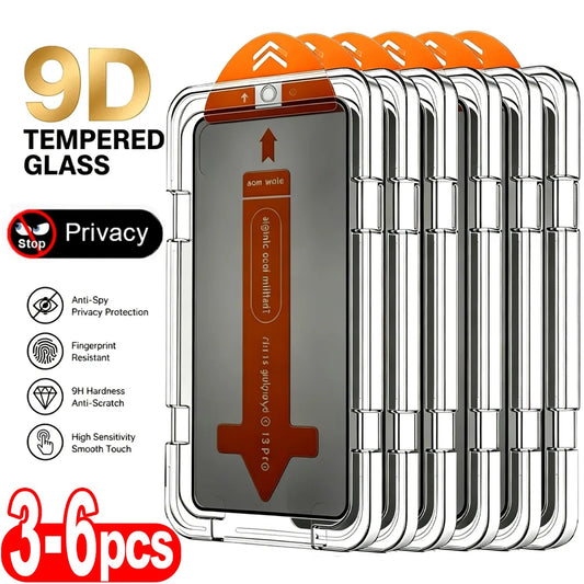 AKABEILA Anti Spy Tempered Glass Screen Protector for iPhone Pro Max