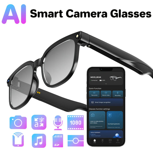 Smart Camera Glasses With HD Video Translation And Audio