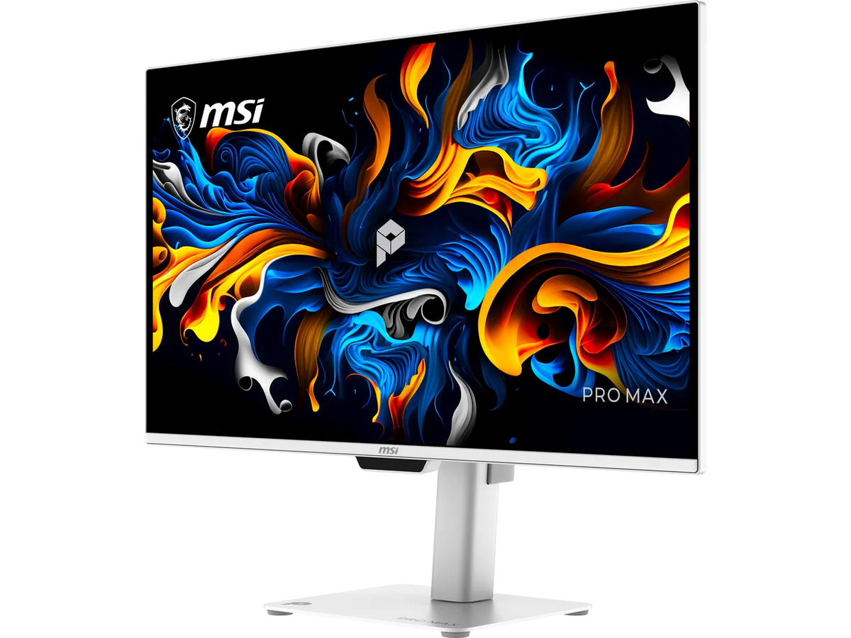 MSI PRO MAX 271UPXW12G 27" UHD 4K 120Hz Tandem OLED Monitor, FreeSync Premium Pro, 0.03ms, HDR400, USB-C, Speakers, White
