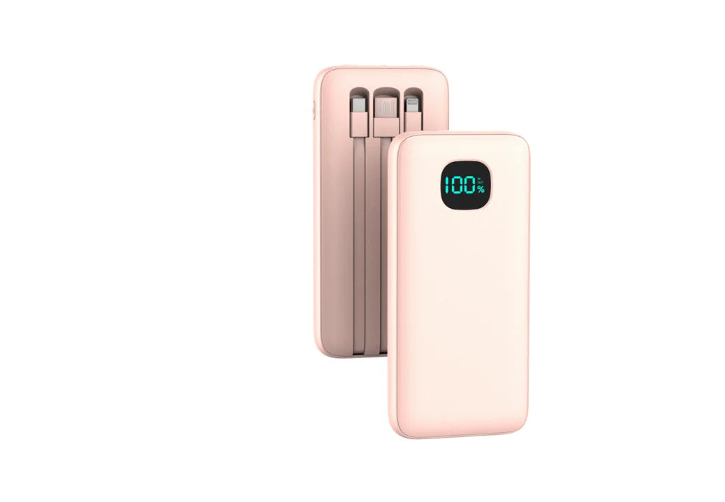 Chictree Power Bank With Built In Cables And Digital Display