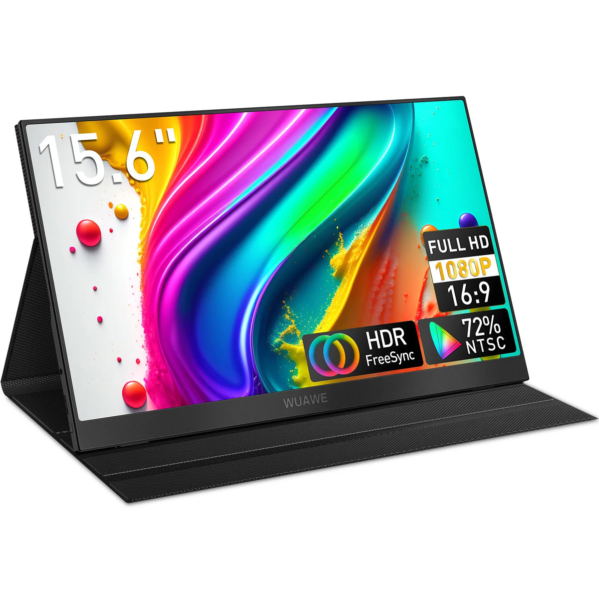 WUAWE Portable Monitor With Full HD USB C HDMI HDR