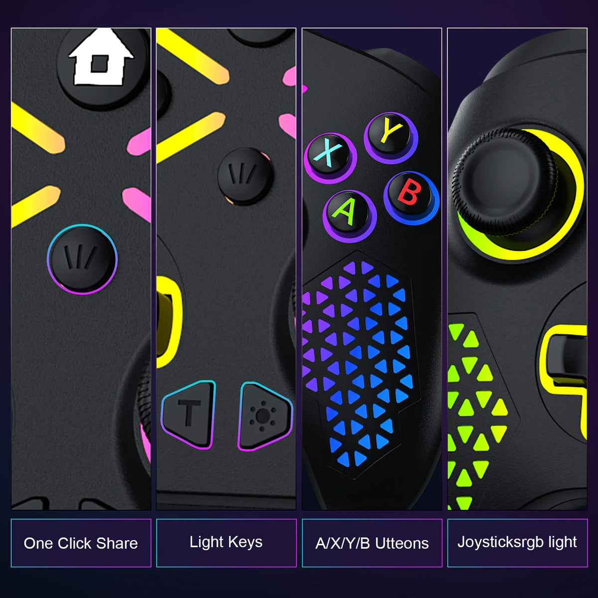 Bonacell Wireless Hall Effect Game Controller For Xbox And PC