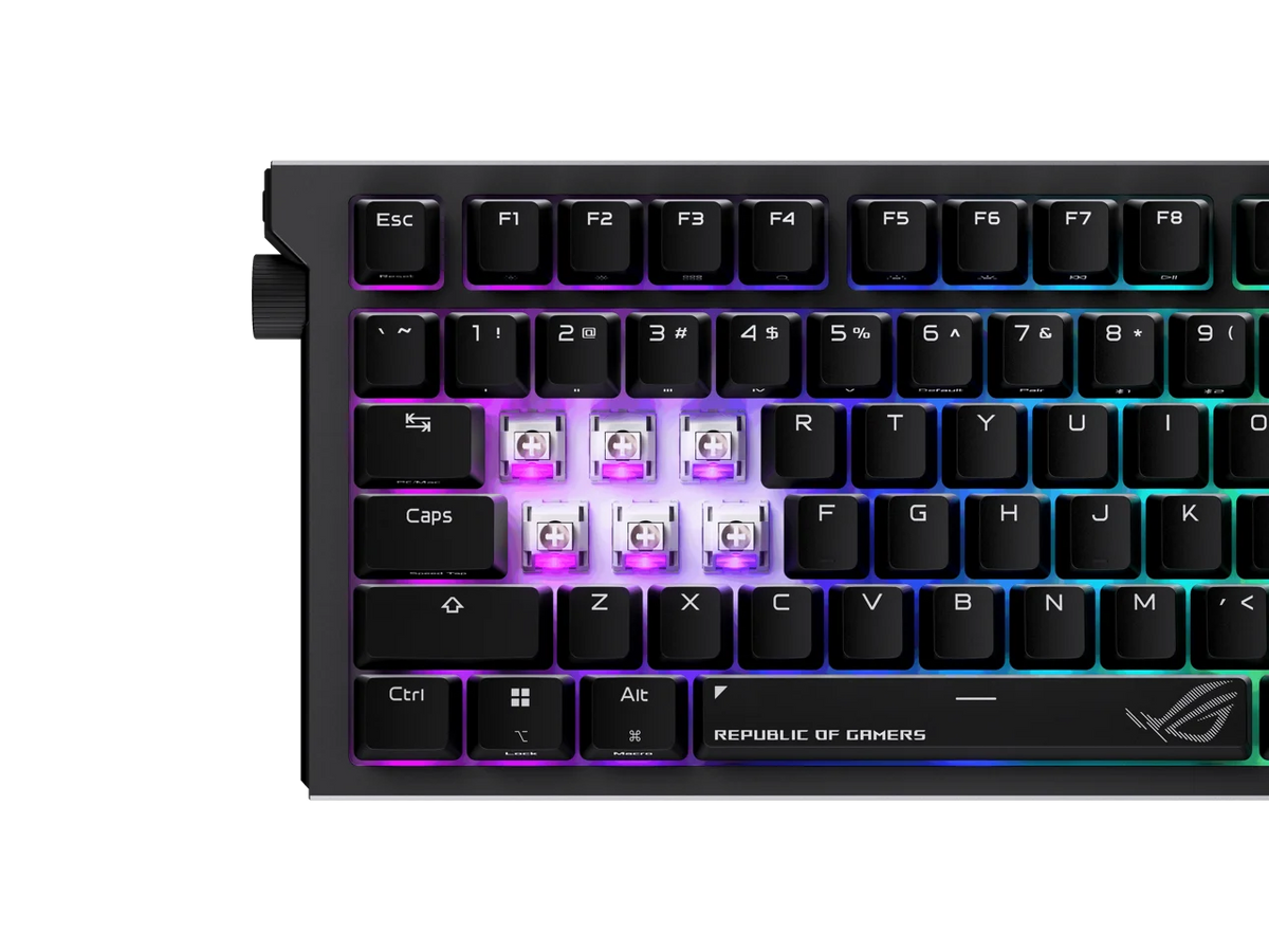 ASUS ROG Strix Morph 96 Wireless Gaming Keyboard, Mechanical Switches, 2.4GHz/Bluetooth, Compact 96% Layout, RGB, PC