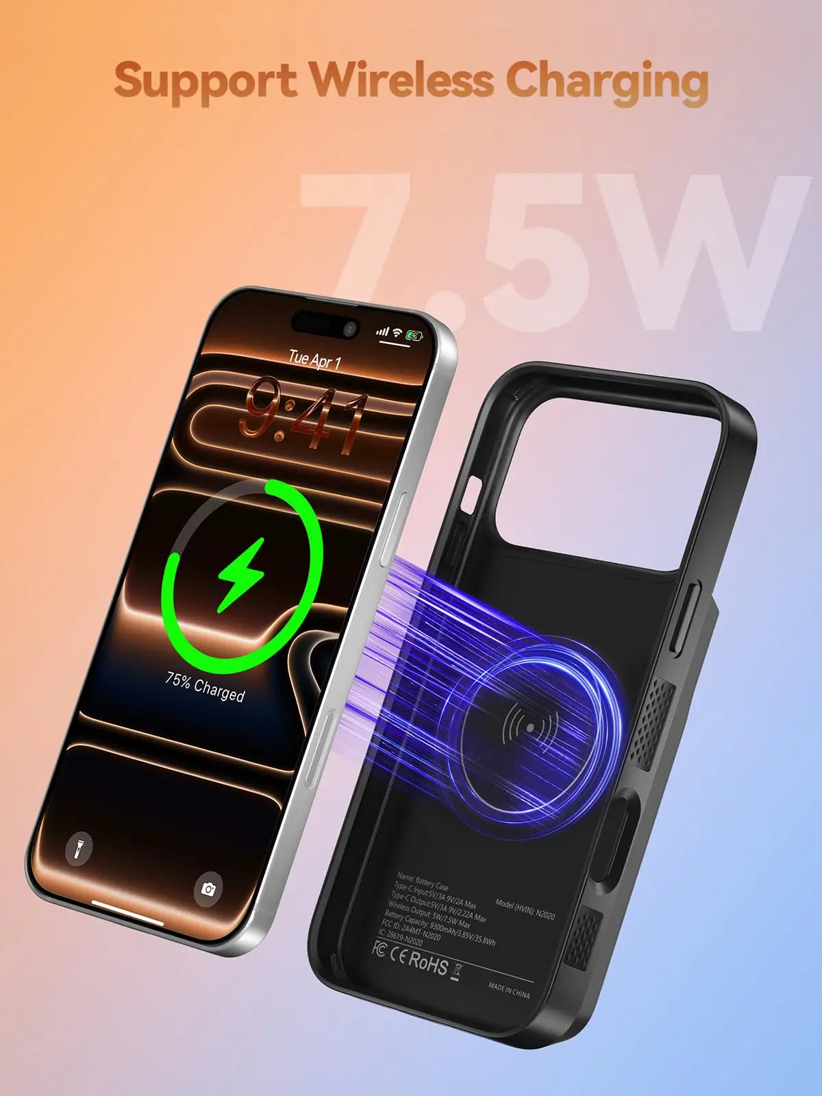 NEWDERY Fast Charging Battery Case For iPhone 17 Pro Max
