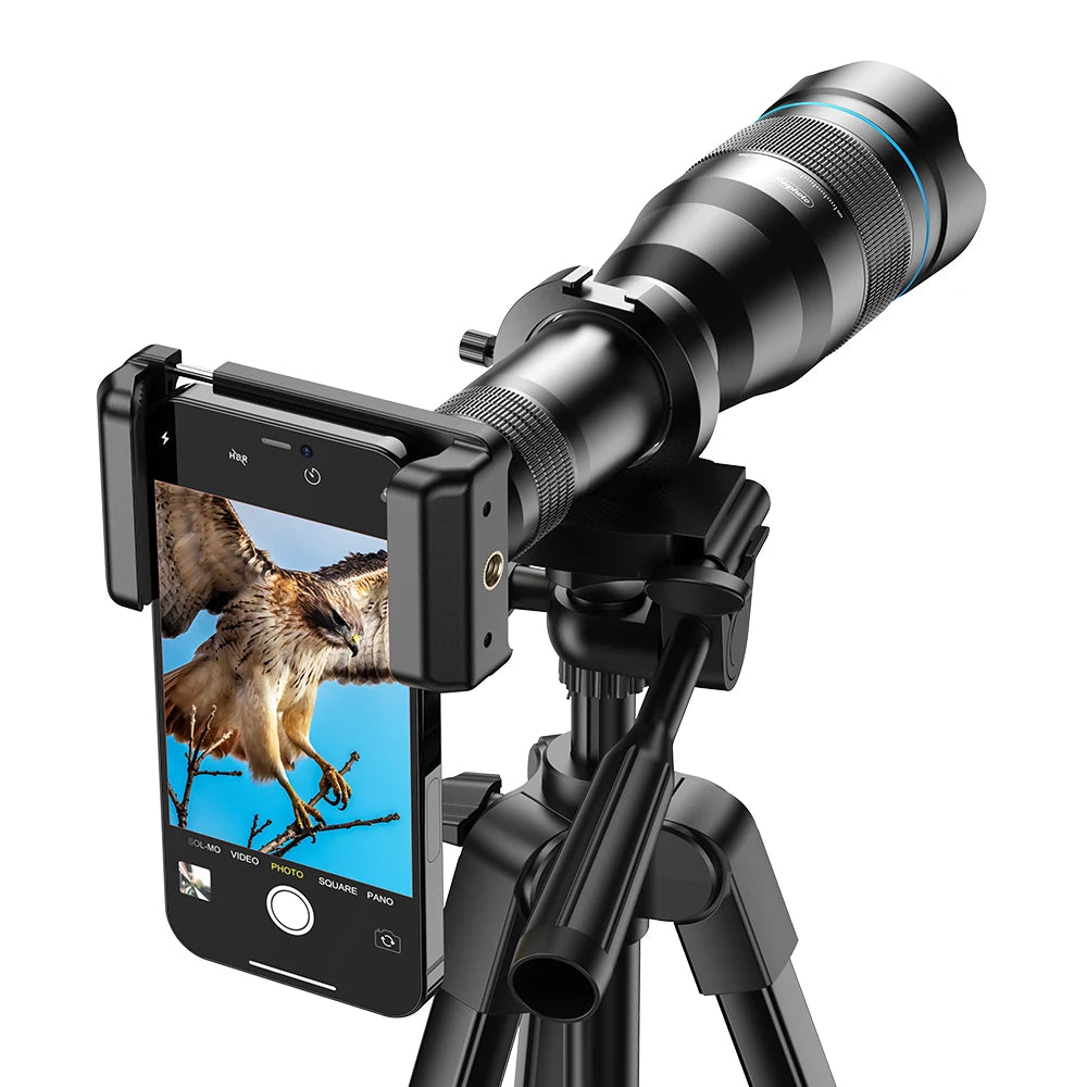 APEXEL 60X Mobile Phone Telescope Lens Astronomical Telephoto Zoom Lens With Extendable Tripod for iPhone 18/17/16 Samsung and All Smartphone