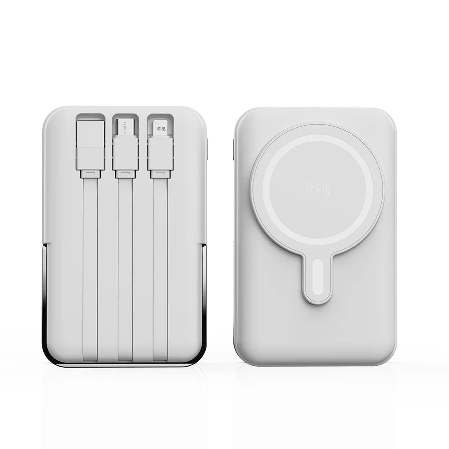 Wireless Magnetic Power Bank With 22.5W Fast Charging And Stand