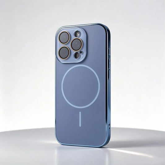 Magnetic Shockproof Phone Case With Lens Film And Wireless Charging