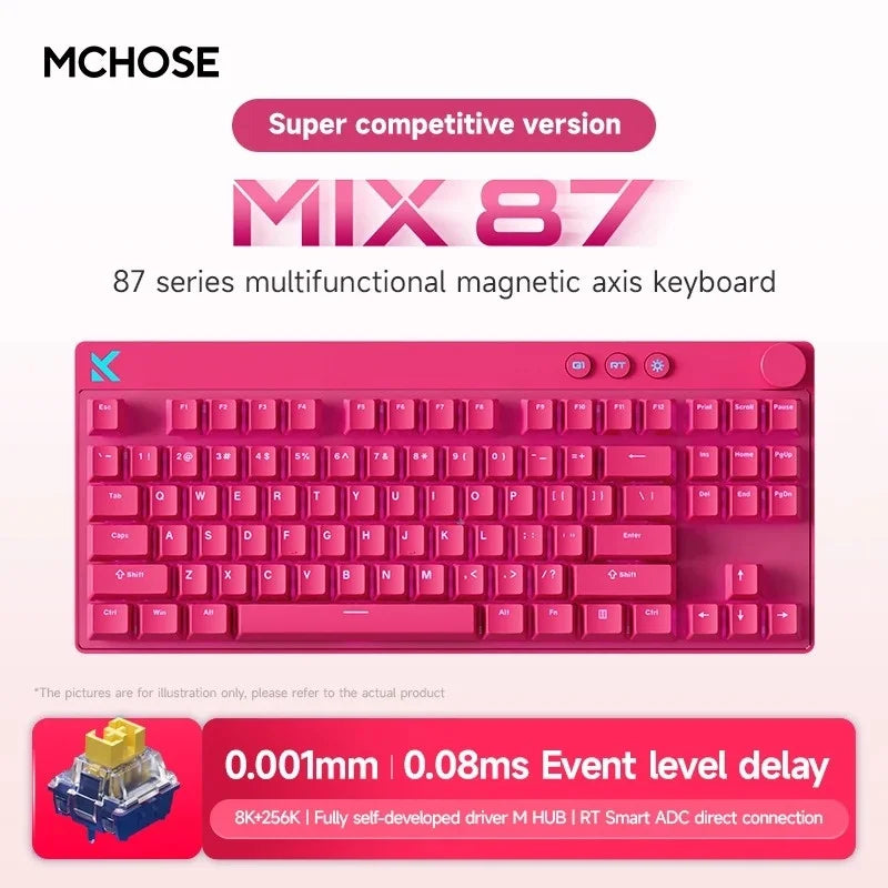 MCHOSE Mix87 Hall Effect Magnetic Gaming Keyboard With RGB