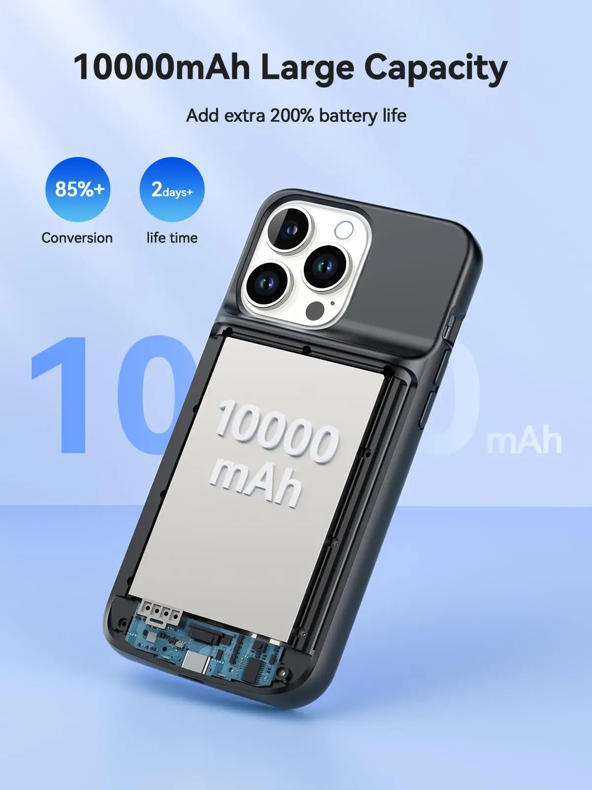 NEWDERY Magnetic Battery Case For iPhone 15 Pro Max Plus