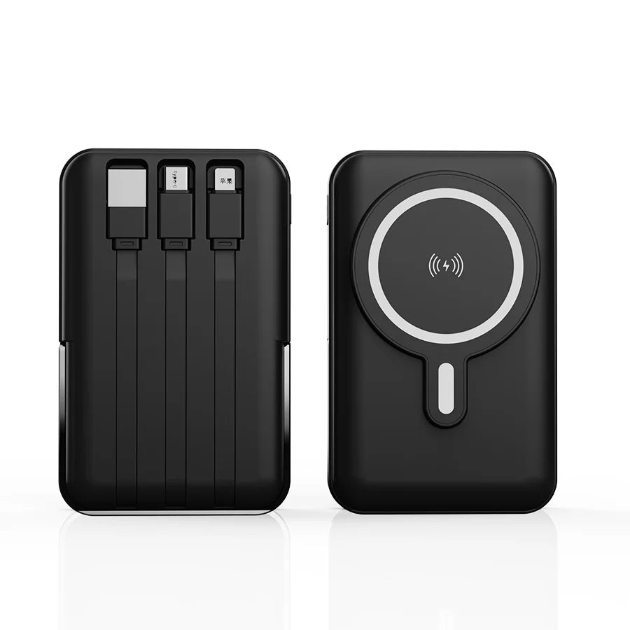 Wireless Magnetic Power Bank With 22.5W Fast Charging And Stand