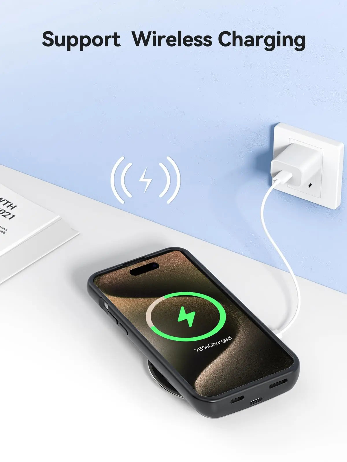 NEWDERY Magnetic Battery Case For iPhone 15 Pro Max Plus