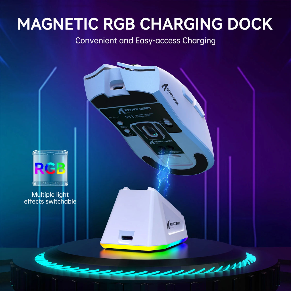 Attack Shark X11 Wireless Gaming Mouse RGB 22000 DPI