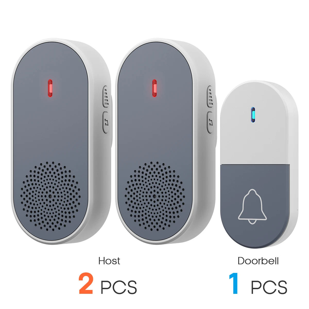 PGST Wireless Doorbell With Musical Chimes And Remote Controls