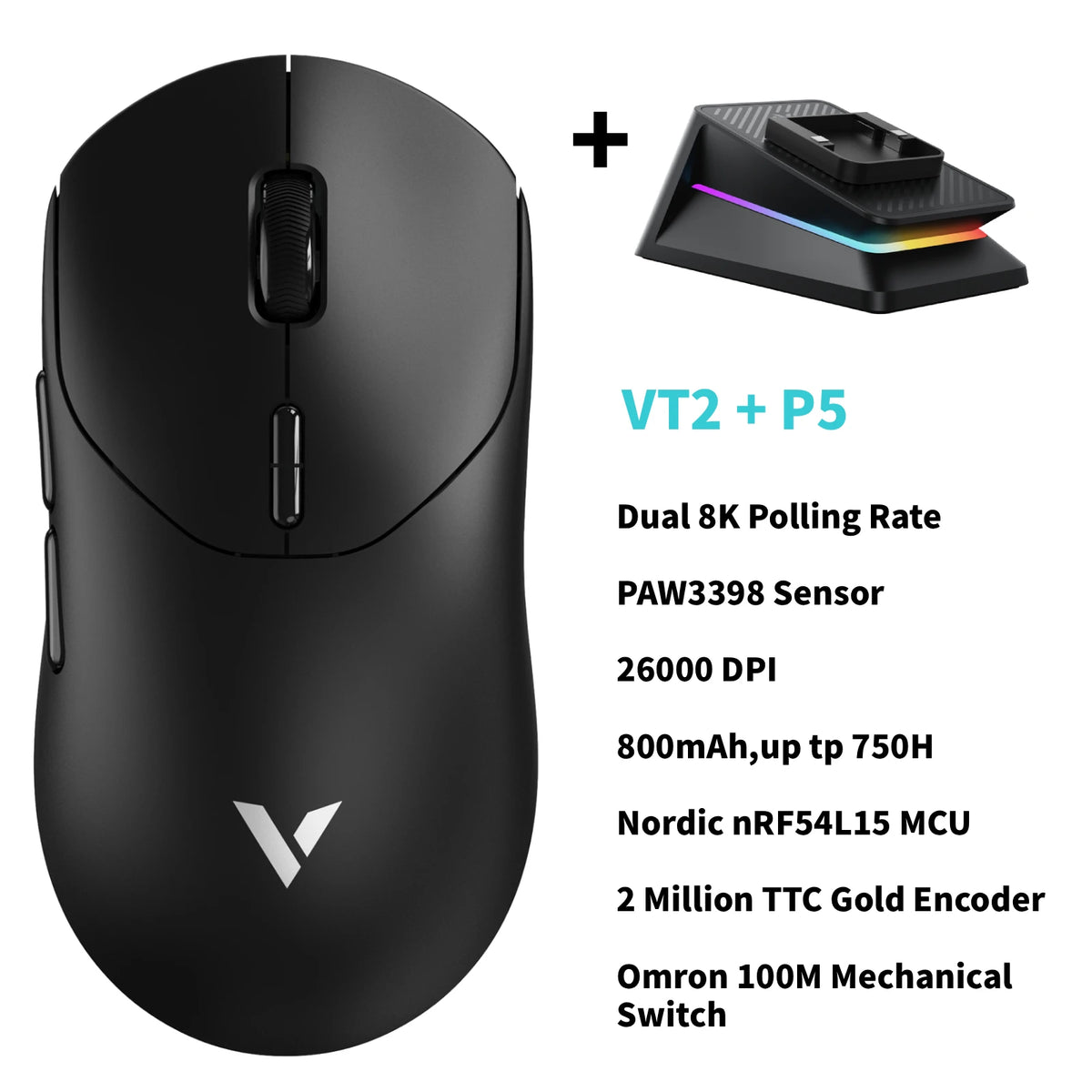 Rapoo Wireless Esports Gaming Mouse With True 8K Polling Rate