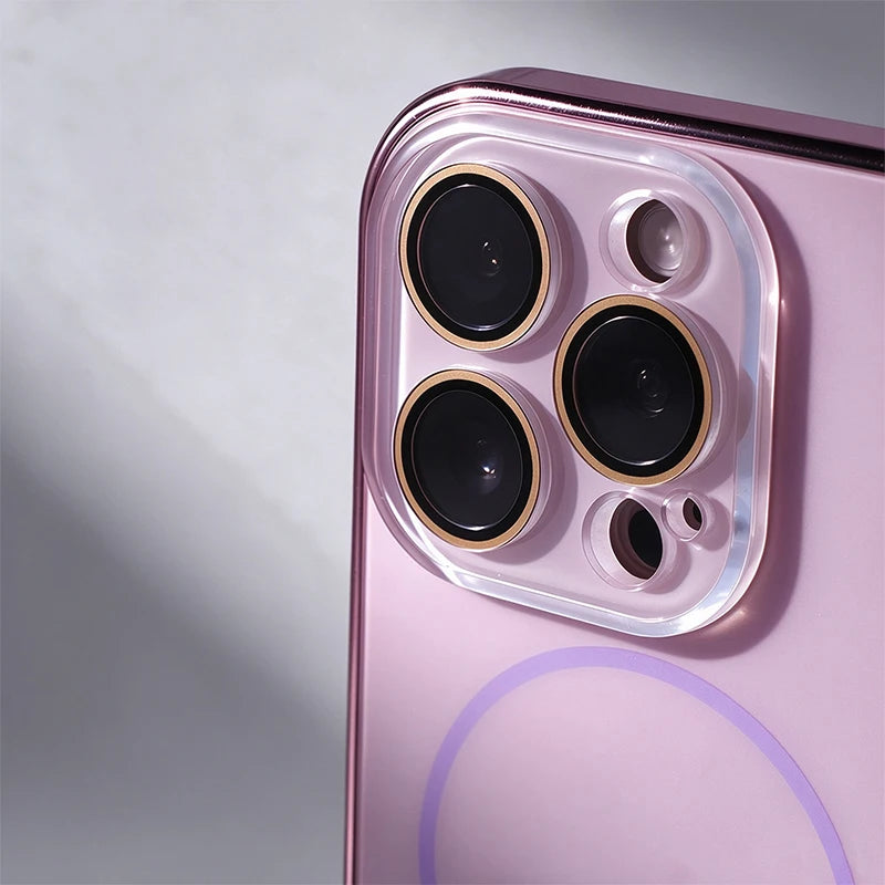 Magnetic Shockproof Phone Case With Lens Film And Wireless Charging