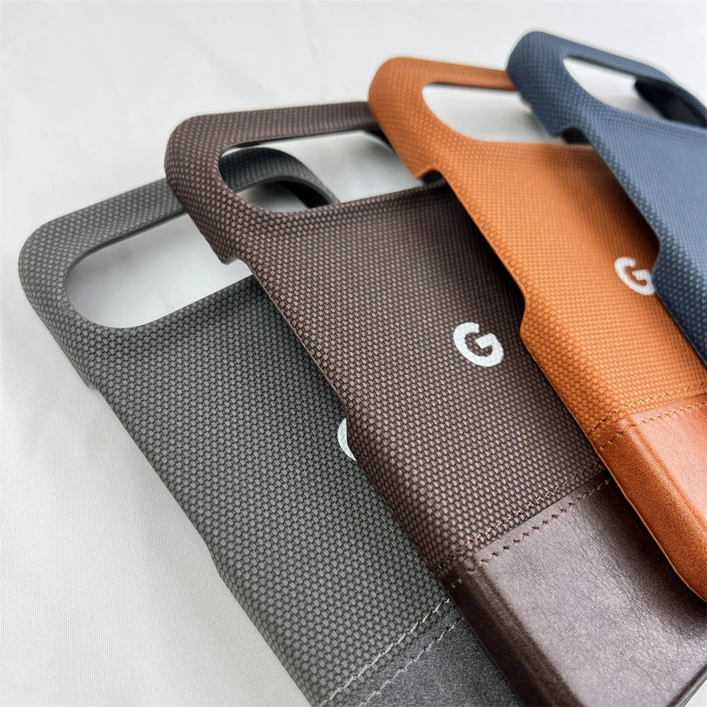 Luxury Matte Cotton Linen Leather Case for Google Pixel 10/9 Pro XL/8 Pro/8A Shockproof Cover