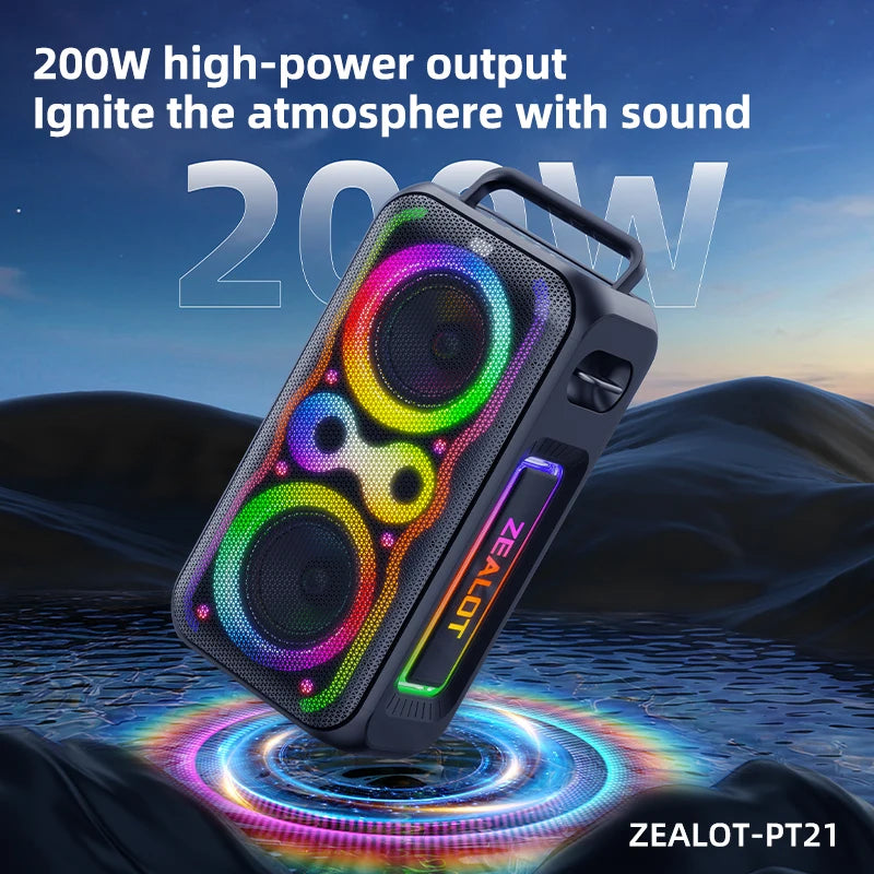 ZEALOT Portable Bluetooth Speaker With Bass Boost And IPX5 Waterproofing