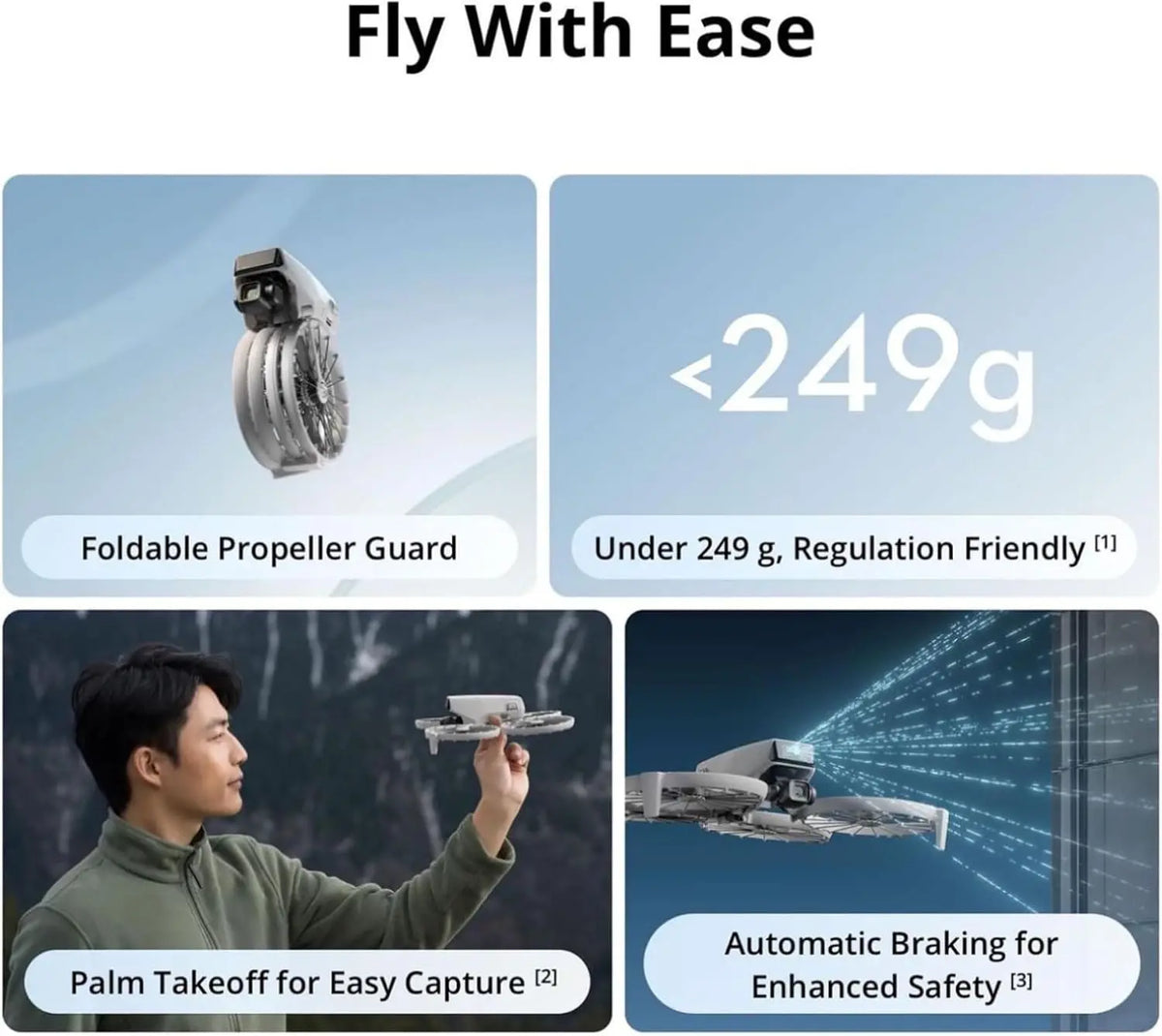 DJI Flip 4K UHD Camera Drone With 3-Axis Gimbal Stabilization
