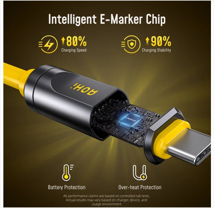 Aohi USB4 Type C Cable 240W Fast Charging 8K Display